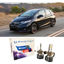 Photon Honda Jazz Uzun + Kısa Far Ampulü H4 Mono Yeni Seri Beyaz 2015-2020