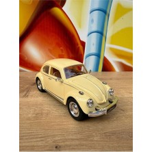 Scntoys Sürtmeli Sesli Işıklı Oyuncak Vosvos Araba Açılan Kapı Kaput Krem Model Vosvos Araba