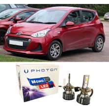 Photon Hyundai I10 Uzun + Kısa Far Ampulü H4 Mono Yeni Seri Beyaz 2013-2019