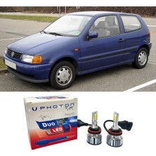 Photon Vw Polo Uzun+Kısa Far Ampulü H4 Duo Yeni Seri Beyaz 1994-2001