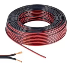 2x0.75 Kordon Hoparlör Kablosu 100 Metre Siyah