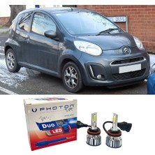 Photon Citroen C1 Uzun + Kısa Far Ampulü H4 Duo Yeni Seri Beyaz 2005-2014
