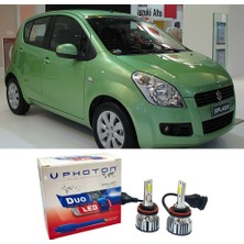 Photon Suzuki Splash Uzun+Kısa Far Ampulü H4 Duo Yeni Seri Beyaz 2008-2015