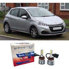 Photon Peugeot 208 Uzun Far Ampulü H7 Duo Yeni Seri Beyaz 2012-2019