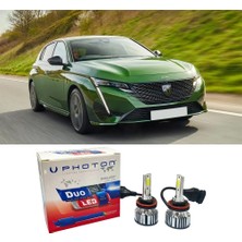 Photon Peugeot 308 Sis Far Ampulü H11 Duo Yeni Seri Beyaz 2021+