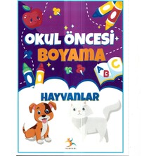 Okul Öncesi Hayvanlar Boyama Kitabı, Eğitici Aktivite Seti, 3-6 Yaş Arası