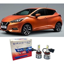 Photon Nissan Micra 5 Uzun Far Ampulü H11 Duo Yeni Seri Beyaz 2017-2023