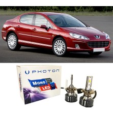 Photon Peugeot 407 Uzun Far Ampulü H7 Mono Yeni Seri Beyaz 2004-2011