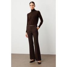 Ekol Beli Kemerli Ispanyol Paça Pantolon 1011-26K