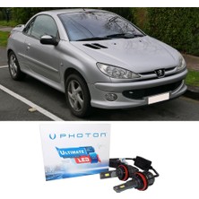 Photon Peugeot 206 cc Uzun Far Ampulü H1 Ultimate Yeni Seri Beyaz 2000-2007