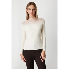 On Triko Aksesuar Detaylı Triko Kazak  60346