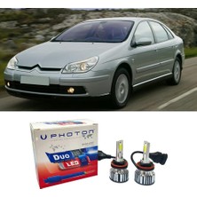 Photon Citroen C5 Uzun + Kısa Far Ampulü H4 Duo Yeni Seri Beyaz 2000-2008
