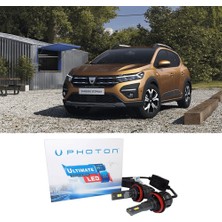 Photon Dacia Sandero Kısa Far Ampulü H7 Ultimate Yeni Seri Beyaz 2021-2023