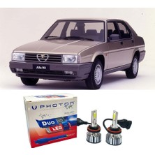 Photon Alfa Romeo 90 Uzun + Kısa Far Ampulü H4 Duo Yeni Seri Beyaz 1984-1987