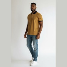 Exuma 1412040 Polo Yaka Tişört - Hardal