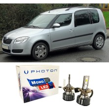 Photon Skoda Roomster Tek Gözlü Farlar Için H4 Mono Yeni Seri Beyaz 2006-2015