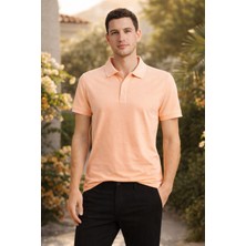 We&Me Erkek Polo Yaka T-Shirt Kavuniçi Renk