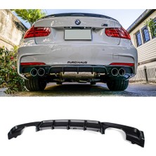 Hasakman Bmw F30 3 Serisi M Technic Difüzör Parlak Siyah Plastik Sağ Sol Çift Arka-Difizör-Bodykit-Ek-Karlık