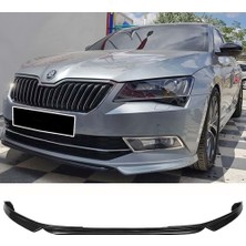 Hasakman Skoda Superb Abt Ön Ek Karlık Abs Plastik Mat Siyah 2018 2019 2020 2021 2022 Karlık+Bodykit+Ek