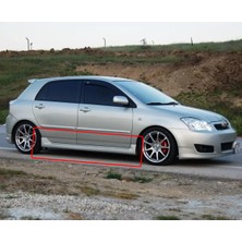 Hasakman Toyota Auris Yan Marşpiyel Seti Plastik 2 Adet Mat Siyah 2010 2011 2012 2013 2014 2015 Karlık+Ek+Bodykit