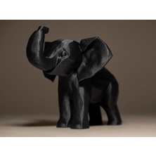 Linova Gülümseyen Fil Heykel Biblo Dekoratif Obje