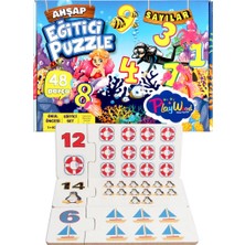 Ahşap Eğitici Puzzle Sayılar