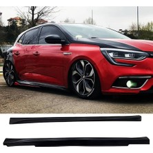 Hasakman Renault Megane 4 Hb Aero Yan Marşpiyel Seti Plastik 2 Adet Mat Siyah 2016 ve Üzeri Karlık+Ek+Bodykit
