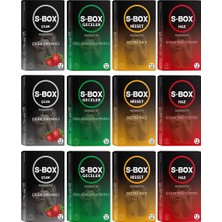 S-Box Sbox 4'lü Paket - 3x4 Kutu Prezervatif Set - 144 Adet