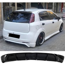 Hasakman Fiat Punto Grande Rieger Arka Ek Difüzör Siyah Plastik 2005-2009 Arka-Difizör-Bodykit-Ek-Karlık