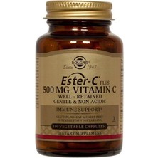 Solgar Ester-C 500 Mg 100 Kapsül Vitamin C İçeren Takviye Edici Gıda Türkiye Menşeli