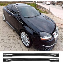 Hasakman Vw Jetta Mk5 Yan Marşpiyel Seti Plastik 2 Adet Mat Siyah 2005 2006 2007 2008 2009 2010 Karlık+Ek+Bodykit