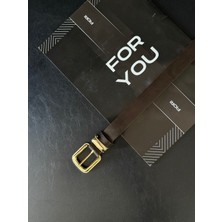 Fiori Gold Tokalı Kararmaz Kadın Pantolon Kemeri, Ceket Kemeri, Elbise Kemeri, Gömlek Kemeri