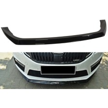 Hasakman Skoda Octavia Mk3 Vrs Ön Lip Parlak Siyah Plastik Ön Ek Karlık 2013 2014 2015 2016 2017 Karlık+Bodykit+Ek