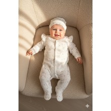 Miniday Kız Bebek Tulum Tavşan Baskılı