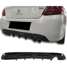 Hasakman Peugeot 301 Difüzör Parlak Siyah Plastik 2017 2018 2019 2020 2021 2022 Arka-Difizör-Bodykit-Ek