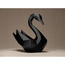 Linova Geometrik Kuğu Heykel Biblo Dekoratif Obje