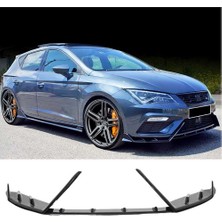 Hasakman Seat Leon Mk3.5 Lenz Race Cup Ön Lip Piona Black 3 Parça 2017 2018 2019 2020 Karlık+Bodykit+Ek