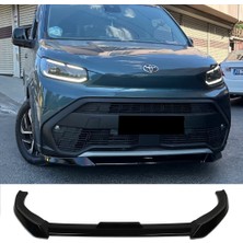 Hasakman Toyota Proace City Ön Lip Parlak Siyah Plastik Ön Ek Karlık 2019-2024 Karlık+Bodykit+Ek