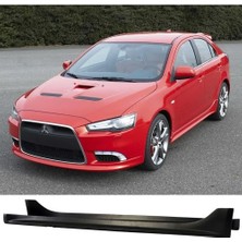 Hasakman Mitsubishi Lancer Twin Marşpiyel Seti Siyah Plastik 2006-2015 Karlık+Ek+Bodykit
