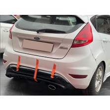 Hasakman Ford Fiesta Mk6 Izgaralı Difüzör Parlak Siyah Plastik 2008-2017 Arka-Difizör-Bodykit-Ek-Karlık