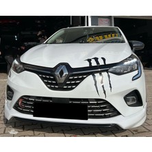 Hasakman Renault Clio 5 Ön Ek Karlık Abs Plastik Mat Siyah 2019 2020 2021 2022 2023 Karlık+Bodykit+Ek