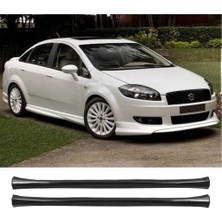 Hasakman Fiat Linea Yan Marşpiyel Seti Plastik 2 Adet Mat Siyah 2009 2010 2011 2012 2013 2014 2015 2016 Karlık+Ek+Bodykit