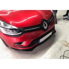 Hasakman Renault Clio 4 Ön Lip Parlak Siyah Plastik Ön Ek Karlık 2012 - 2020 Karlık+Bodykit+Ek