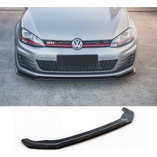 Hasakman Vw Golf 7 Gtı Tampon Ön Lip Parlak Siyah Plastik Ön Ek Karlık 2012 2013 2014 2015 2016 2017 Karlık+Bodykit+Ek
