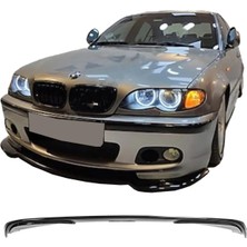Hasakman Bmw E46 Mtech Ön Lip Parlak Siyah Plastik Ön Ek Karlık 1997 1998 1999 2000 2001 2002 2003 2004 Karlık+Bodykit+Ek
