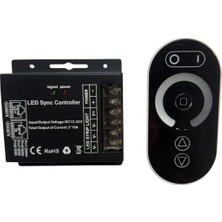 Powerr Led Aydınlatma 36A Müzikli Sese Duyarlı Tek Renk Dokunmatik Kumandalı Rf Dimmer 12-24V