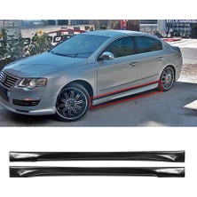 Hasakman Vw Passat B6 Yan Marşpiyel Seti Plastik 2 Adet Mat Siyah 2005 2006 2007 2008 2009 2010 Karlık+Ek+Bodykit