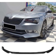 Hasakman Skoda Super B Custom Ön Ek Karlık Abs Plastik Mat Siyah 2015 2016 2017 2018 2019 Karlık+Bodykit+Ek