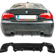 Hasakman Bmw E93 M Technic Difüzör Parlak Siyah Plastik 2007-2013 3 Serisi Arka-Difizör-Bodykit-Ek-Karlık