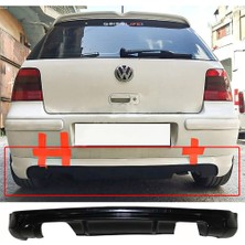 Hasakman Vw Golf 4 Arka Ek Difüzör Siyah Plastik 1997-2003 Arka-Difizör-Bodykit-Ek-Karlık